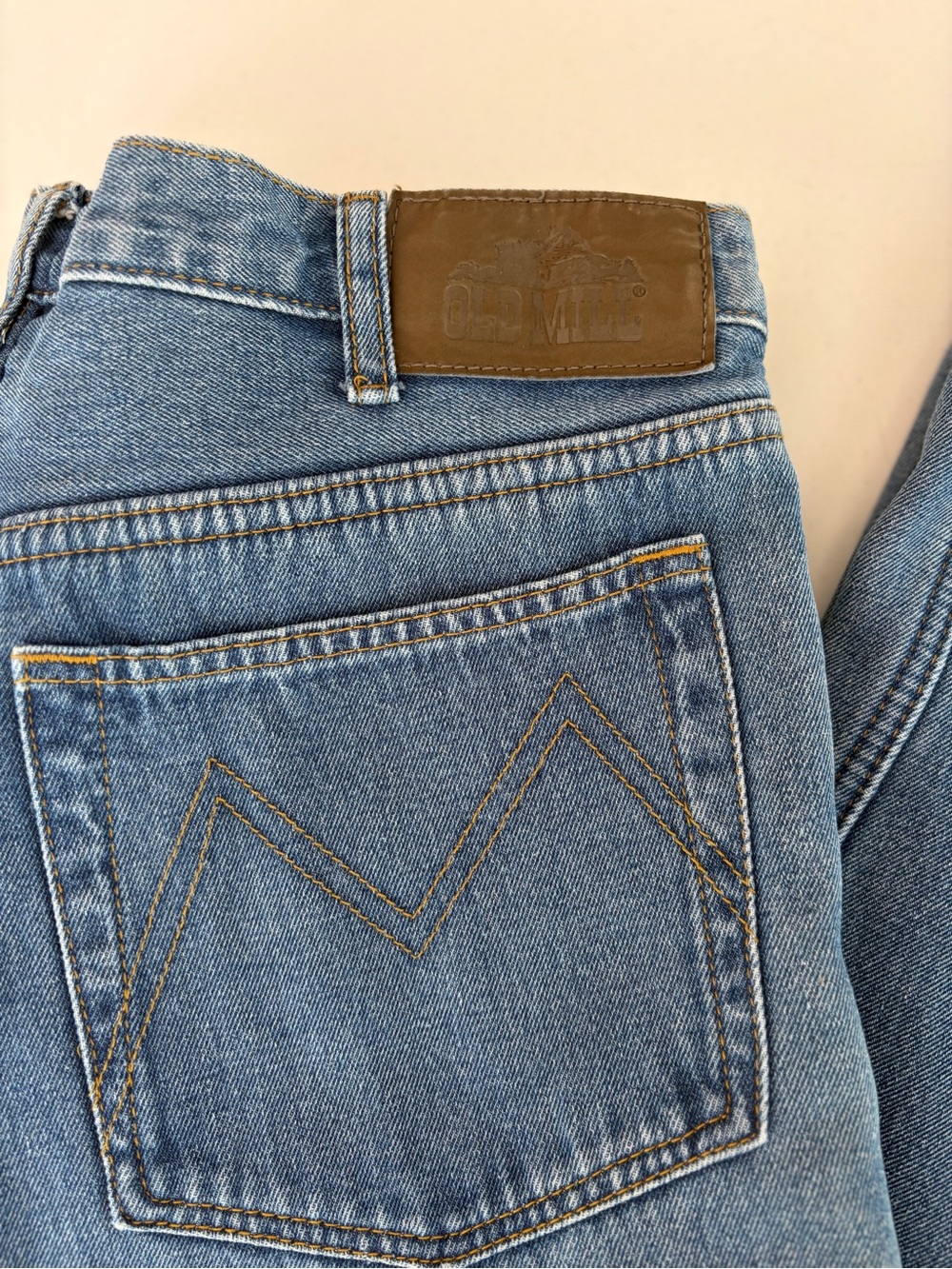 Old Mill Jeans Men’s 34x34 Classic Blue Denim Fleece Lined Jeans